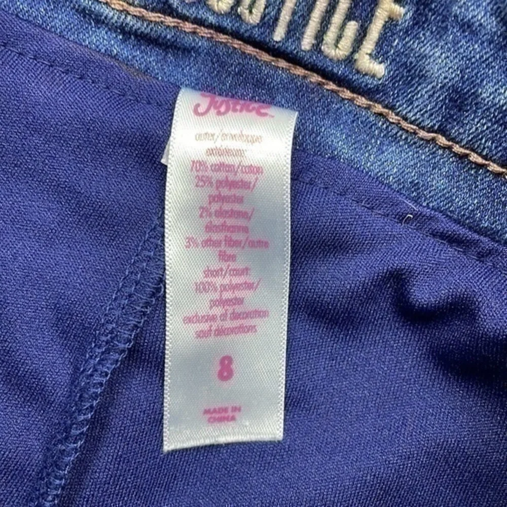 UEC Justice raw hem denim jeans skirt size 8
